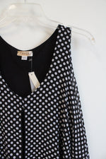 NEW Lavish Black & White Polka Dot Tank Top | S
