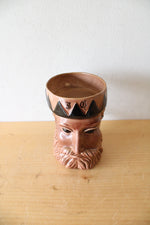 Vintage Engle Studios Brown King Ceramic Mug Stein