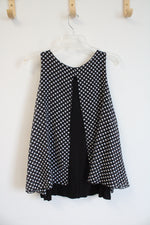 NEW Lavish Black & White Polka Dot Tank Top | S