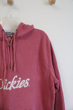 Dickies Pink 1/4 Zip Hoodie | 2XL