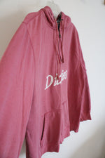 Dickies Pink 1/4 Zip Hoodie | 2XL
