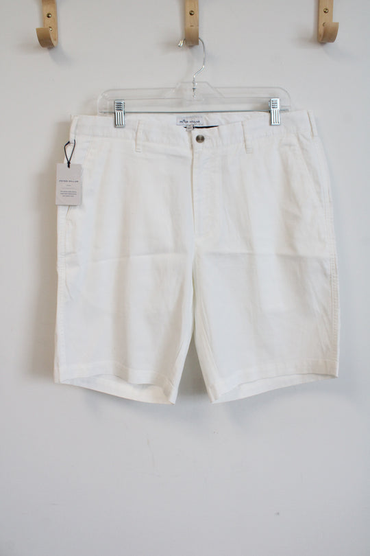 NEW Peter Millar White Shorts | 34