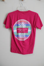 Sunsations Ocean City New Jersey Pink Tee | S