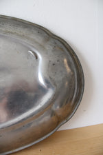 Vintage Kayserzinn #4344 Warthog & Pine Cones Pewter Platter