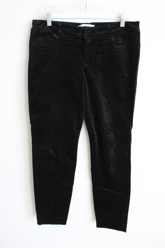 Old Navy Black Velvet Pixie Pant | 12 Petite