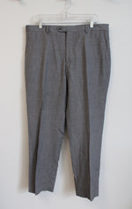 Jos. A. Bank Tailored Fit Signature Gray Linen Wool Dress Pants | 36R