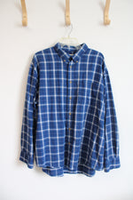 Cabela's Blue & White Plaid Flannel | 2XL