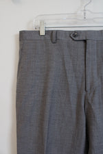 Jos. A. Bank Tailored Fit Signature Gray Linen Wool Dress Pants | 36R