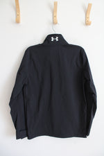 NEW Under Armour Storm Proof Black & White Waterproof Jacket | S