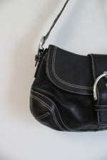 Coach Black Leather Y2K Soho Shoulder Bag