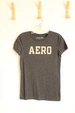 Aeropostale Gray with Floral Patch Logo | M