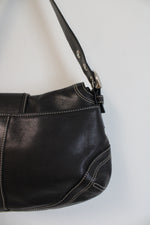 Coach Black Leather Y2K Soho Shoulder Bag