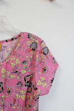 Ruby Rd. Pink Floral Print Dress | L