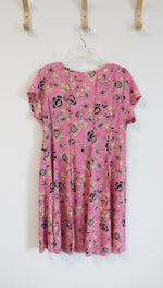 Ruby Rd. Pink Floral Print Dress | L
