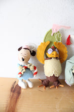 Vintage Disney 75th Christmas Seasons Greetings Felt Ornaments