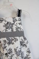 NEW Maggie & Zoe Black & White Floral Layered Dress | 24 MO