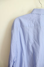 Ermenegildo Zegna Centoquaranta Blue & White Patterned Button Down Shirt | XL