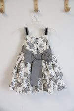 NEW Maggie & Zoe Black & White Floral Layered Dress | 24 MO