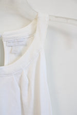 NEW New York & Company White with Black Colorblock Halter Shift Dress | S