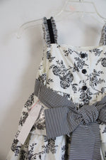 NEW Maggie & Zoe Black & White Floral Layered Dress | 24 MO