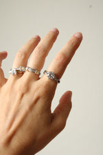 Solitaire Sterling Silver Ring | Size 6.5