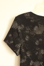 Zenergy by Chico's Black and Gray Embellished Rhinestone T-Shirt | 0