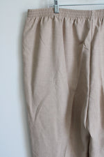 NEW Alfred Dunner Tan Trouser Pants | 22W