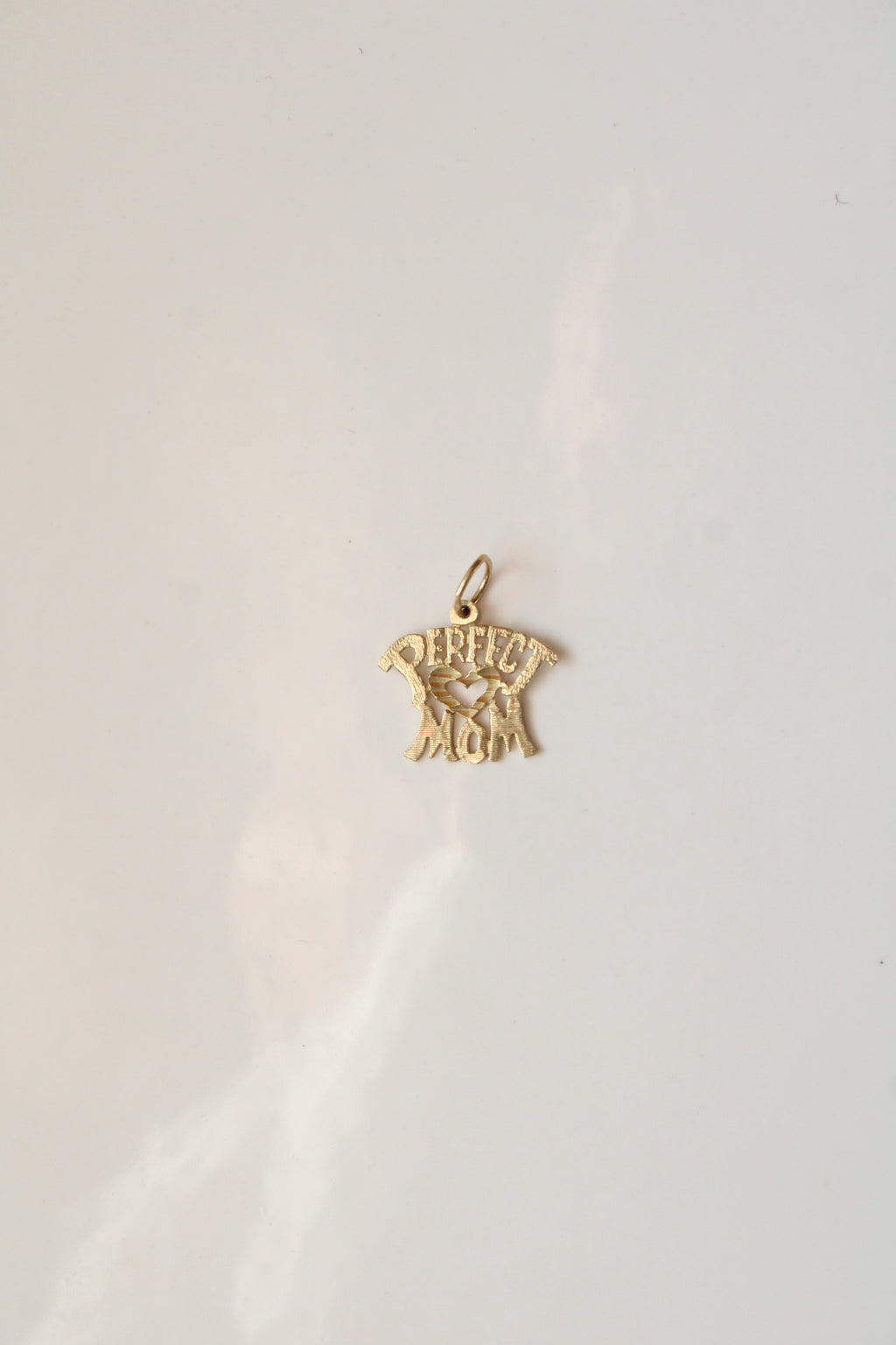 14K Yellow Gold "Perfect Mom" Necklace Pendant