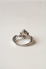 Solitaire Sterling Silver Ring | Size 6.5