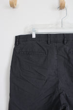 Old Navy Ultimate Tech Slim Dark Gray Chino Shorts | 38