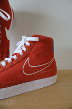 Nike Blazer Mid 77 Orange Suede High Top Sneakers | Size 12