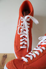 Nike Blazer Mid 77 Orange Suede High Top Sneakers | Size 12