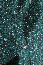 Architect Green and Navy Floral Printed Long Sleeve Button Down Shirt | L