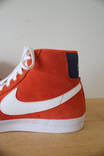 Nike Blazer Mid 77 Orange Suede High Top Sneakers | Size 12