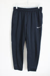 Nike Dark Navy Blue Fleece Lined Sweatpants | M