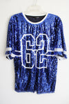 Codigo Blue Sequined #62 Oversized Jersey Shirt | One Size