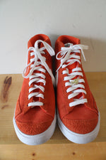Nike Blazer Mid 77 Orange Suede High Top Sneakers | Size 12
