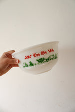 Vintage Hazel Atlas Milk White Egg Nog Bowl & Mug Set | Set Of 5