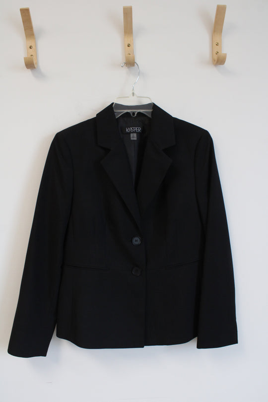 Kasper Black Long Sleeve Double Button Blazer| 8