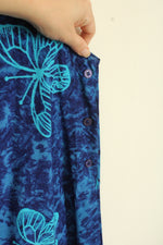 DD's Blue Butterfly Printed Maxi Dress | L