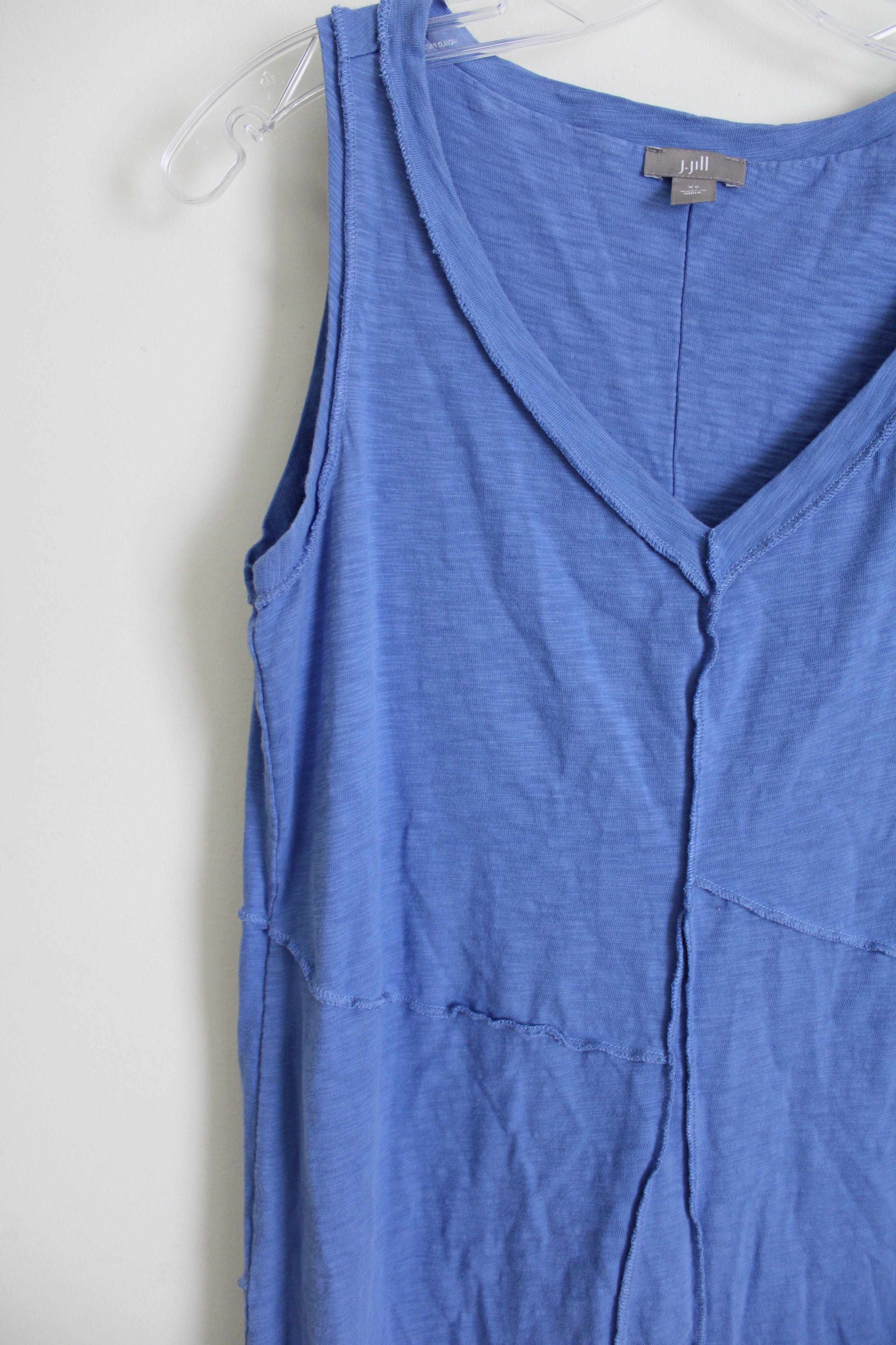 J.Jill Blue Stitched Dress | XS