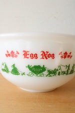 Vintage Hazel Atlas Milk White Egg Nog Bowl & Mug Set | Set Of 5
