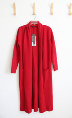 NEW MaxSport Simply Red Duster Cardigan | M