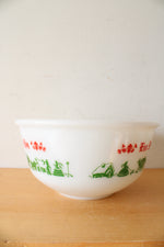 Vintage Hazel Atlas Milk White Egg Nog Bowl & Mug Set | Set Of 5
