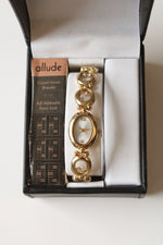 Allude Crystal Accent Bracelet Analog Watch