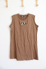 Diesel Brown M-Onerva Sleeveless Dress | M