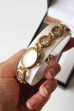 Allude Crystal Accent Bracelet Analog Watch