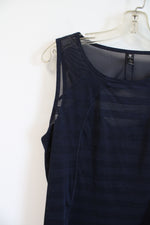 90 Degrees Navy Blue Tank | L