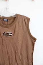 Diesel Brown M-Onerva Sleeveless Dress | M