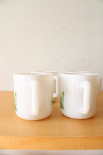 Vintage Hazel Atlas Milk White Egg Nog Bowl & Mug Set | Set Of 5